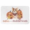 Gather with Grateful Hearts Corgi Bath Mat