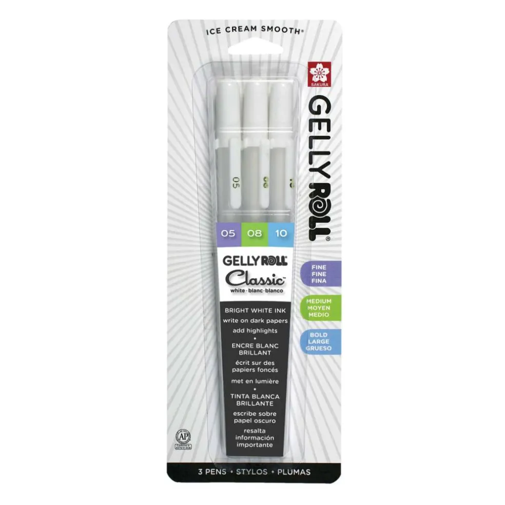 Gelly Roll® Classic™ White Gel Pen, 3ct.