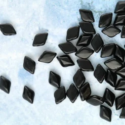 GemDUO™ 8mm 2-Hole Czech Glass Diamond Beads