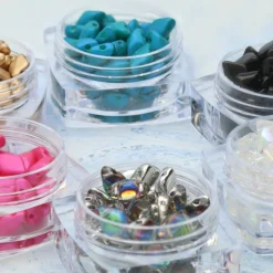 GemDUO™ 8mm 2-Hole Czech Glass Diamond Beads