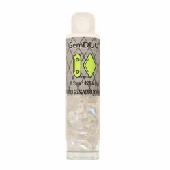 GemDUO™ 8mm 2-Hole Czech Glass Diamond Beads