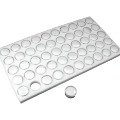 250 Gem Jars Display & Jewelry Storage Case with White Inserts