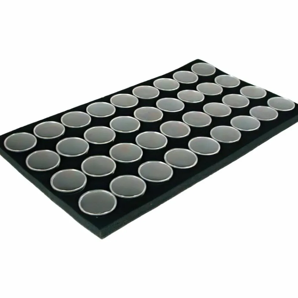 86 Gem Jars & 2 Travel Display Trays