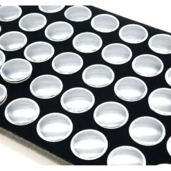 86 Gem Jars & 2 Travel Display Trays