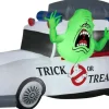 7' Gemmy Airblown Ghostbuster's Ecto-1 Mobile w/ Slimer Yard Decoration 552108