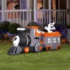 6' Gemmy Airblown Halloween Train w/ Ghost 227923