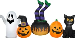 8.5' Gemmy Airblown Inflatable Halloween Brewing Witch Scene 226869