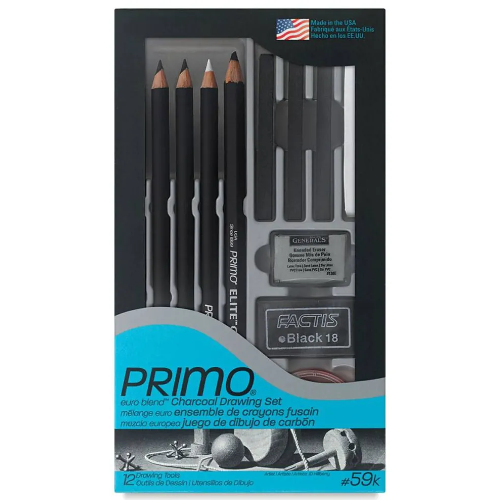 General's Primo Euro Blend Charcoal - Drawing Set