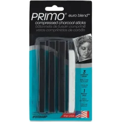 General's Primo Euro Blend Compressed Charcoal Sticks - Pkg of 4