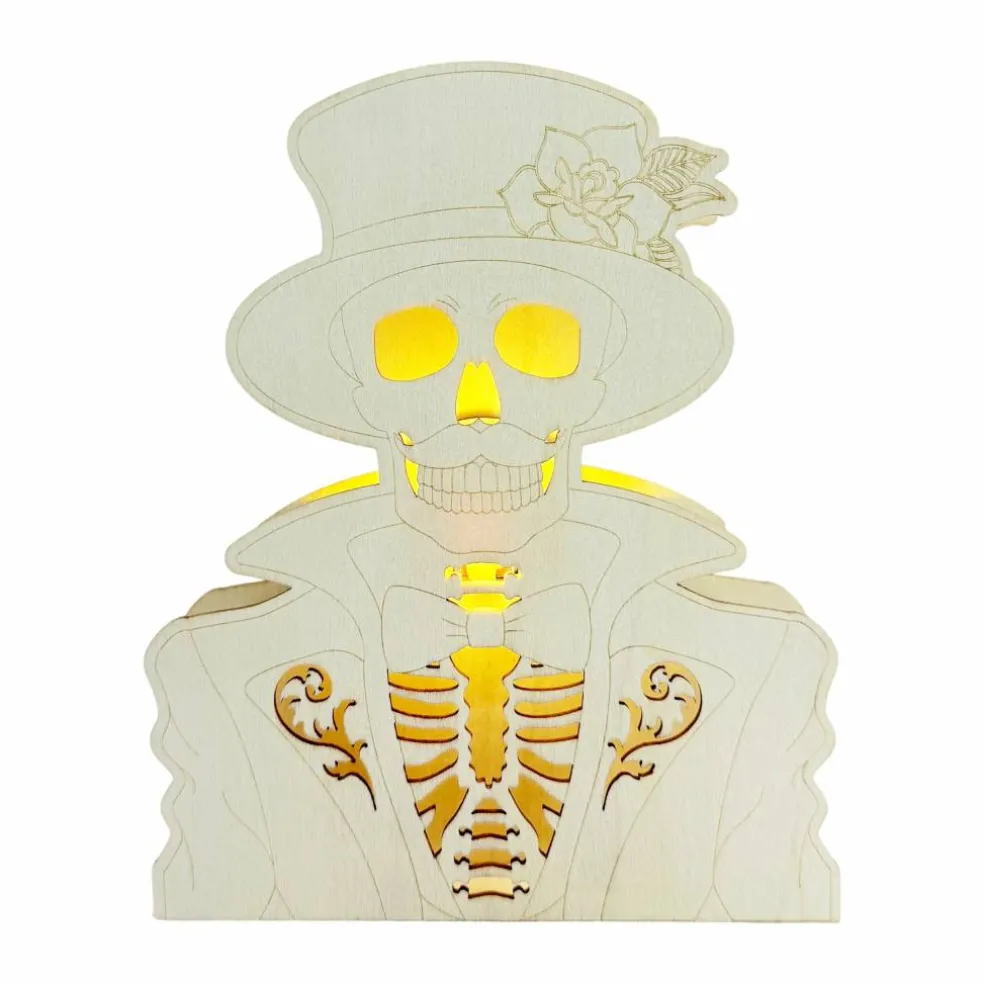 7" Gentleman Skeleton DIY LED Wood Décor by Make Market®