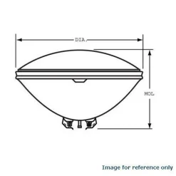 GE Q4681 - 36271 - 450w 28v PAR46 - Aircraft Quartzline Halogen Bulb