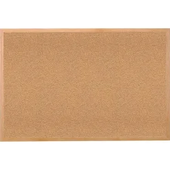 Ghent Wood Frame Natural Corkboard, 24" X 36"