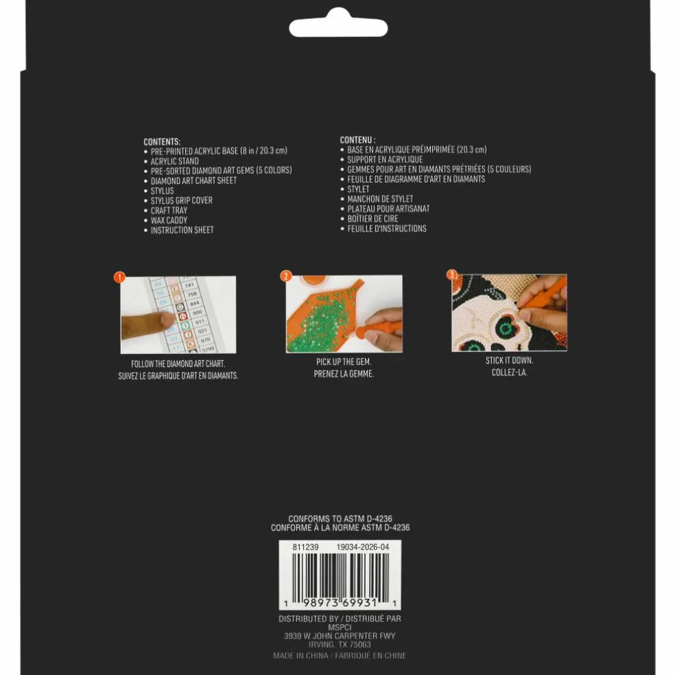 8" Ghost Acrylic Surface Diamond Art Kit with Stand by Make Market®