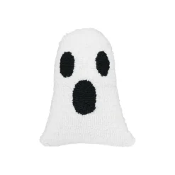 Ghost Shaped Halloween Hooked Small/Petite Accent Pillow, 8" x 10"