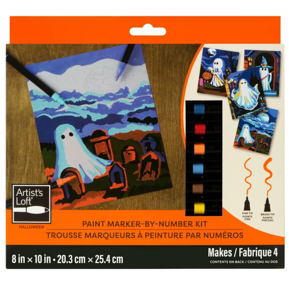 Ghosts Paint Marker-by-Number Kit by Artist's Loft®