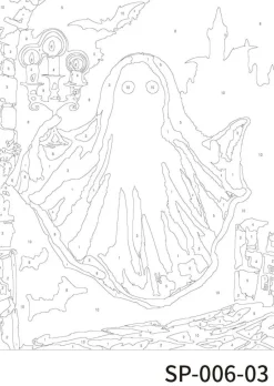 Ghosts Paint Marker-by-Number Kit by Artist's Loft®