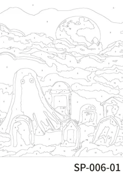 Ghosts Paint Marker-by-Number Kit by Artist's Loft®