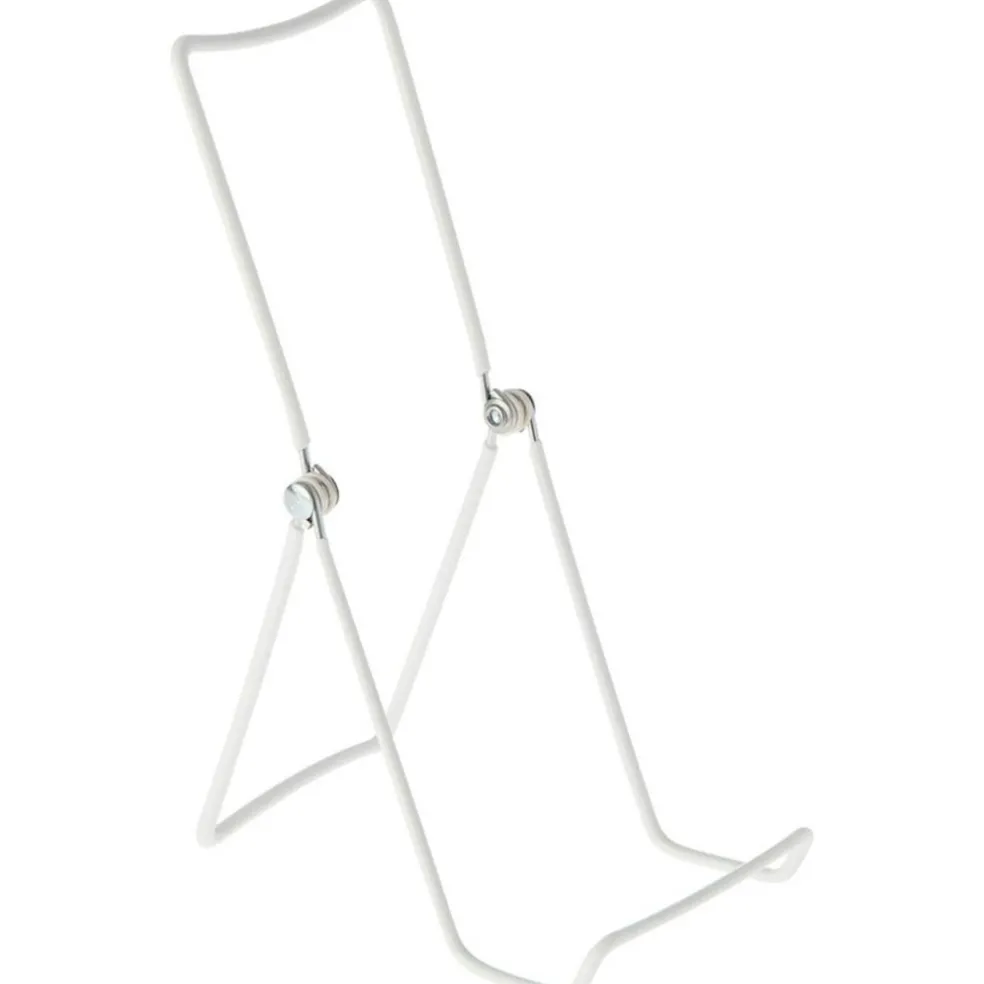 Gibson Holders 6AC Adjustable White Wire Display Easel, 3.5" W x 4.5" D x 9.25" H