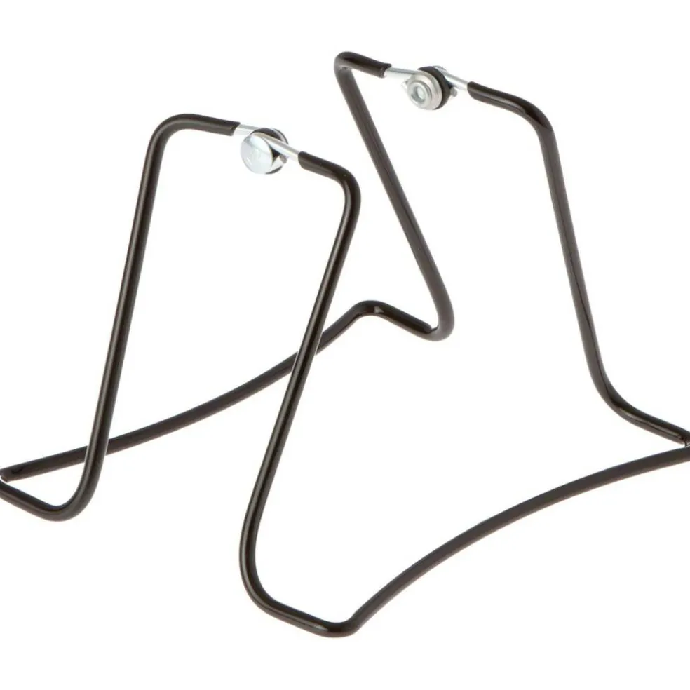 Gibson Holders 2X15 Adjustable Black Wire Dual-Sided Display Easel, Two Opposing Ledges for Holding 2 Items, 5" W x 5.5" D x 4" H