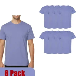 Gildan Heavy Cotton Blank Assorted T-Shirt, Casual 8 Pack Tee