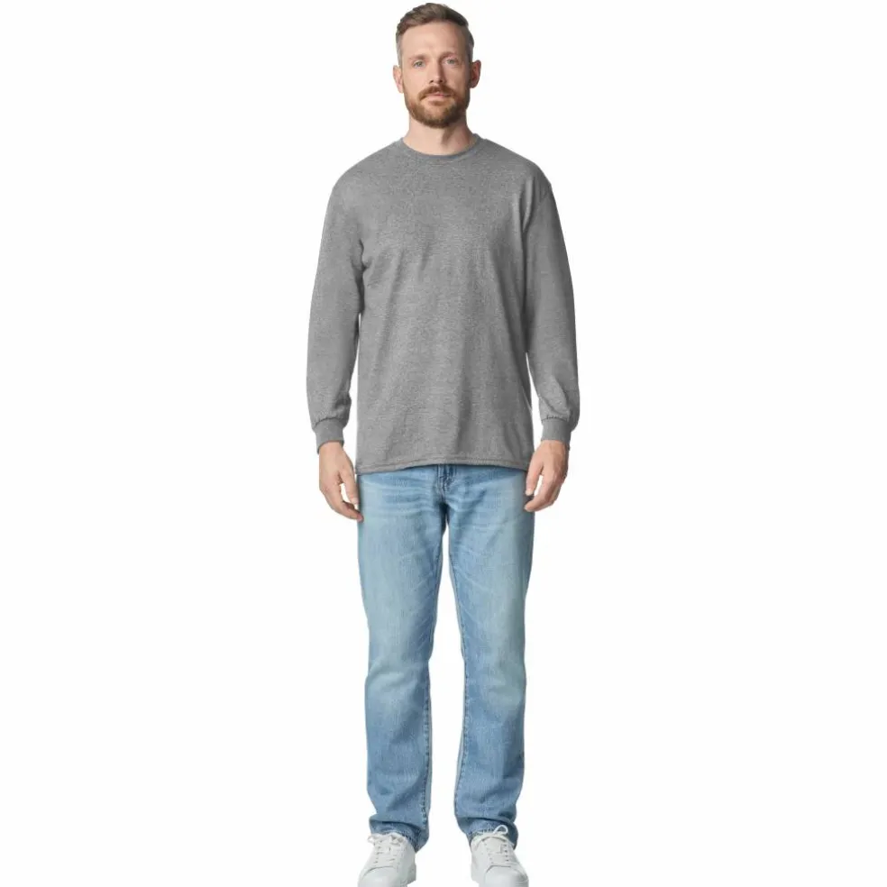Gildan® Long Sleeve Crew Neck Adult T-Shirt