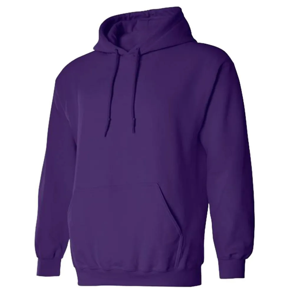Gildan Men's Heavy Blend Hooded Sweatshirt, Fleece Pullover Blank Hoodie.