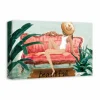 Girl on Chaise Canvas Wall Art