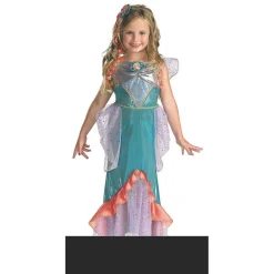 Girl's Ariel Deluxe Little Mermaid Costume Dress with Headband