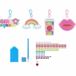 Girl Squad Backpack Keychain Diamond Art Kit by Creatologyâ„¢