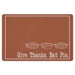 Give Thanks Eat Pie Floor Mat