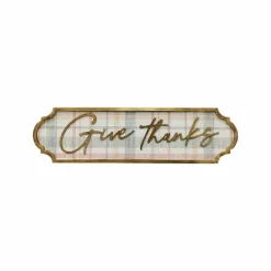 Give Thanks Plaid Wall Sign by Ashland®
