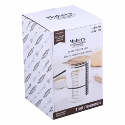 Glass Bread Making Starter Jar by Makery™
