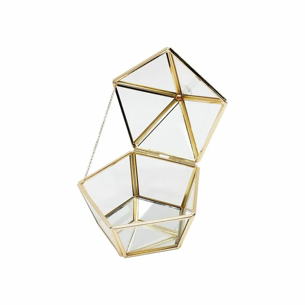 5" Glass Diamond Trinket Box by Ashland®