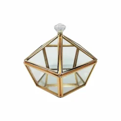 5" Glass Diamond Trinket Box by Ashland®