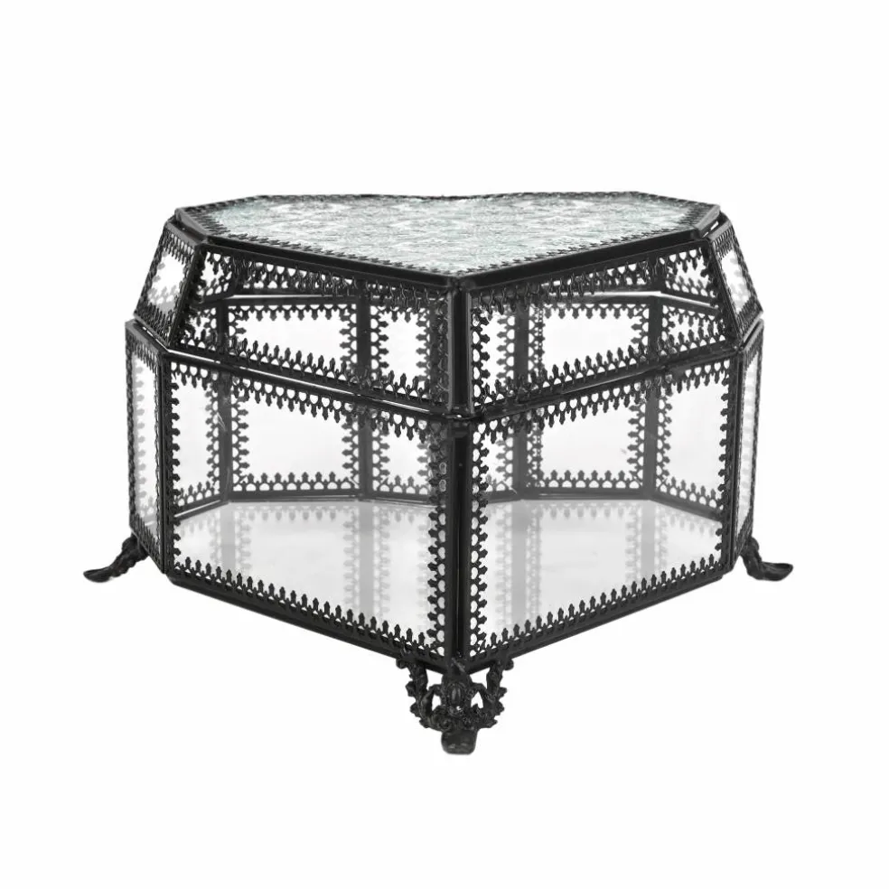 8.5" Glass Heart Terrarium by Ashland®