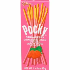 Glico Pocky Strawberry Cream Covered Biscuit Sticks