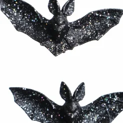 3.5" Glittered Black Plastic Bats, 2ct. by Ashland®