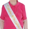 Glittered Happy 80th Birthday Satin Sash