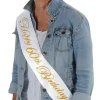 Glittered Happy 60th Birthday Satin Sash