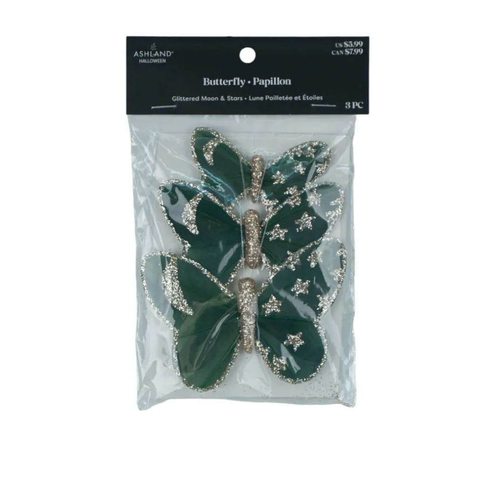 Glittered Moon & Stars Butterfly Accents, 3ct. by Ashland®