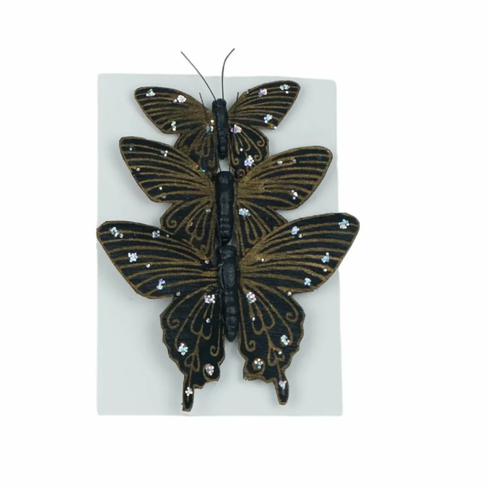 Glitter & Gold Butterfly Accents, 3ct. by Ashland®
