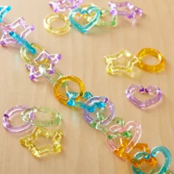 Glitter Pastel Mixed Shape Chain Links by Creatology™