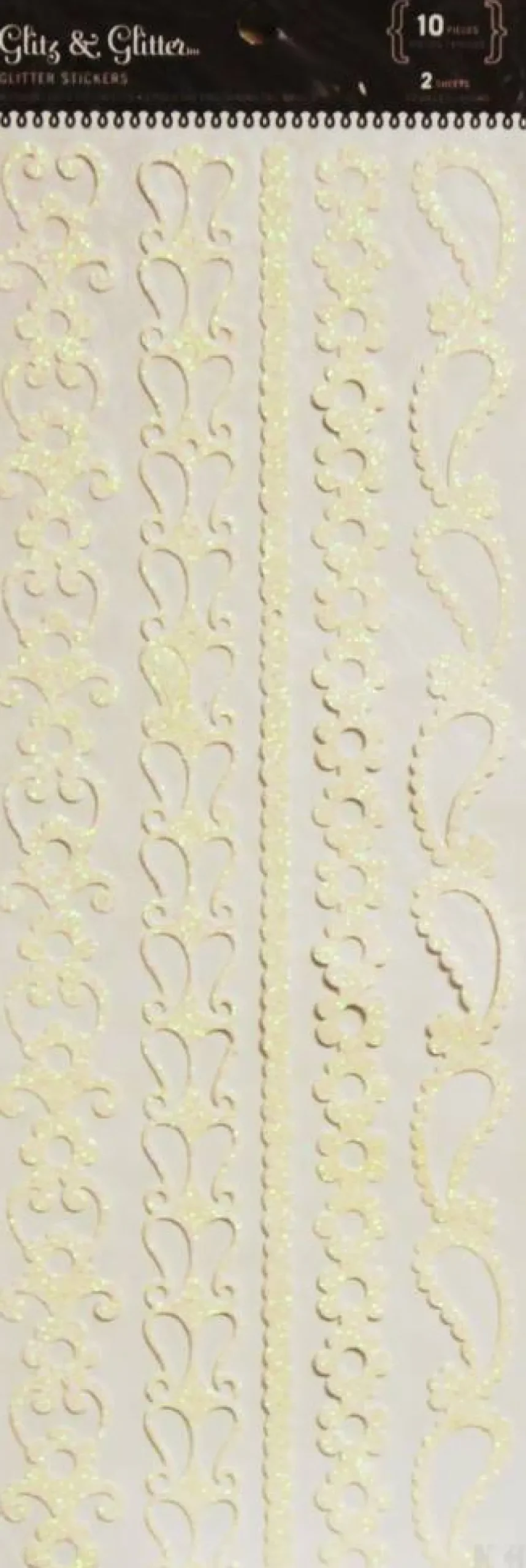 Glitz & Glitter Paisley Parade Glitter Borders Stickers