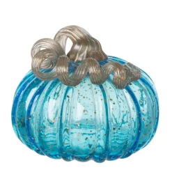 Glitzhome® Blue Glass Pumpkin Set