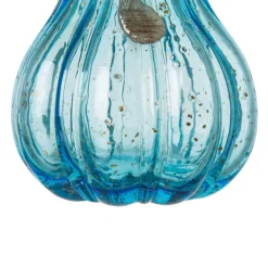 Glitzhome® Blue Glass Pumpkin Set