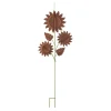 Glitzhome® 48.25" Fall Metal Sunflowers Yard Stake