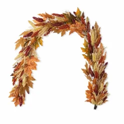 Glitzhome® 72" Fall Multi-Colored Sorghum Garland