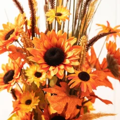 Glitzhome® 39.75" Fall Sunflower Leaf Potted Tree