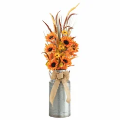 Glitzhome® 39.75" Fall Sunflower Leaf Potted Tree