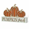 Glitzhome® 11.75" Fall Wood Pumpkin Patch Table Sign